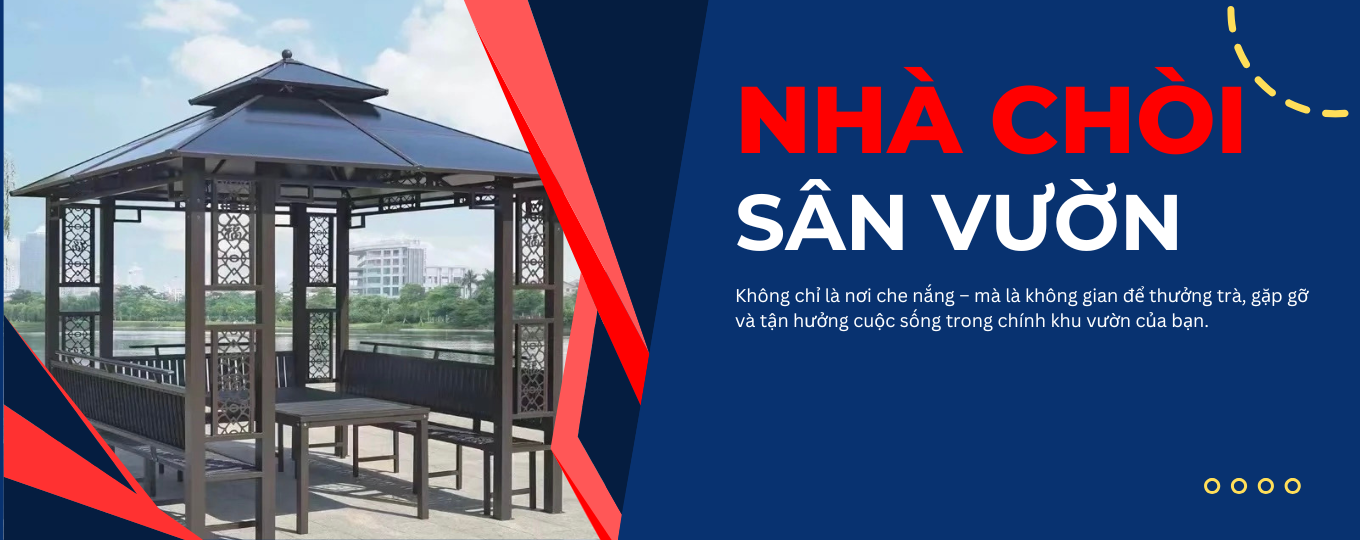 Không chỉ là nơi che nắng – mà là không gian để thưởng trà, gặp gỡ và tận hưởng cuộc sống trong chính khu vườn của bạn.